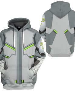 Gearhumans 3D Overwatch 2 Genji Custom Hoodie Tshirt Apparel