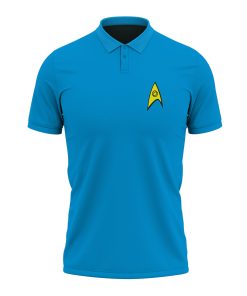 Gearhumans 3D ST Command Uniform Blue Custom Polo Shirt