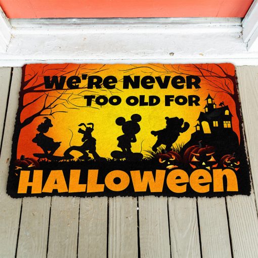 Gearhumans 3D We Are Never Too Old For Halloween Custom Doormat - Image 2
