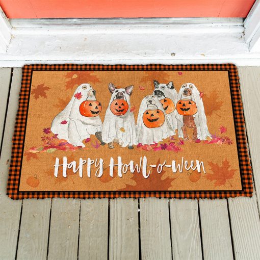 Gearhumans 3D Happy Howloween Spooky Dog Custom Doormat 3 Gearhumans 3D Happy Howloween Spooky Dog Custom Doormat - Image 2