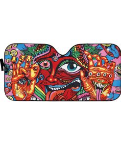 Gearhumans 3D Mysterious Hippie Custom Sunshade