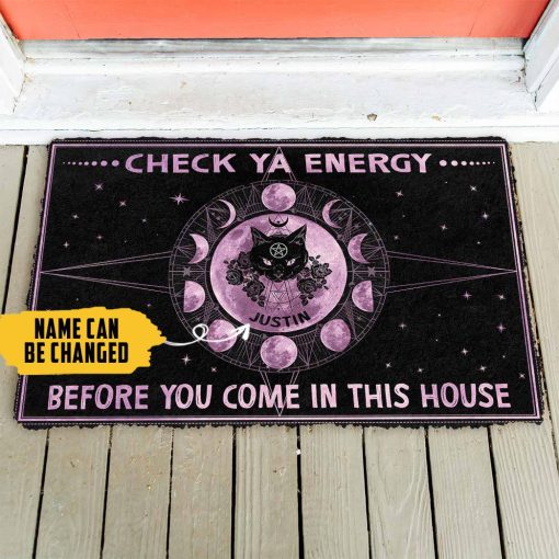 Gearhumans 3D Check Ya Energy Custom Name Doormat - Image 2
