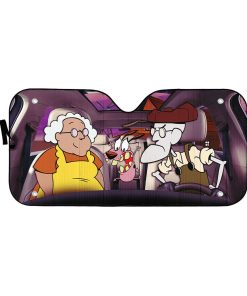 Gearhumans 3D Courage The Cowardly Dog Custom Car Auto Sunshade