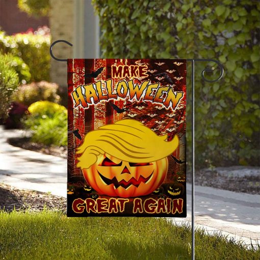 Gearhumans 3D Make Halloween Great Again Custom Flag - Image 4
