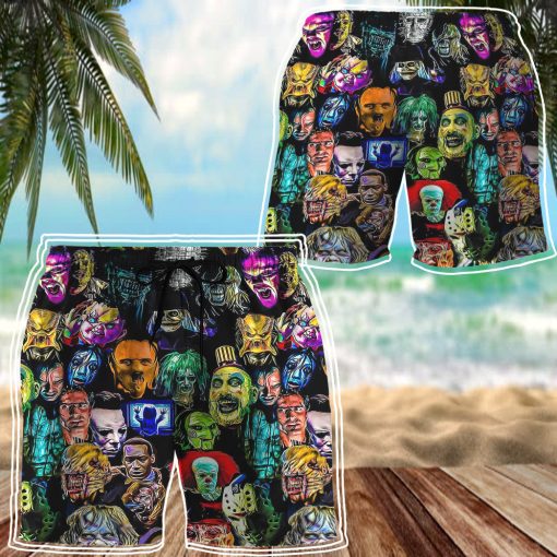Gearhumans 3D Horror Collection Characters Custom Men Shorts - Image 4