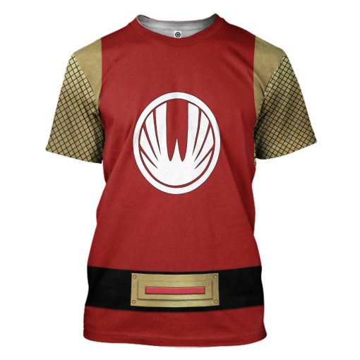 Gearhumans 3D The Red Wind Rangers Ninja Storm Custom Tshirt Hoodie Apparel - Image 4