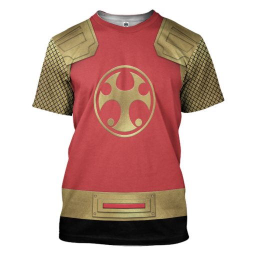 Gearhumans 3D The Crimson Thunder Rangers Ninja Storm Custom Tshirt Hoodie Apparel - Image 3