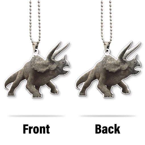 Gearhumans 3D Triceratops Dinosaur Custom Car Hanging