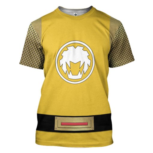 Gearhumans 3D The Yellow Wind Rangers Ninja Storm Custom Tshirt Hoodie Apparel