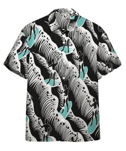 Gearhumans 3D Jay Hernandez Surfer Navy Retro From The Magnum PI Reboot Custom Hawaii Shirt