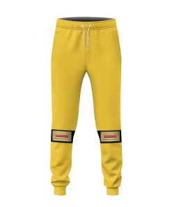 Gearhumans 3D The Yellow Wind Rangers Ninja Storm Custom Sweatpants