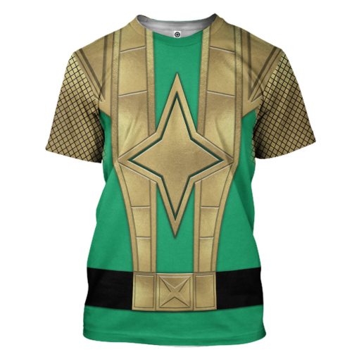 Gearhumans 3D Green Samurai Rangers Ninja Storm Custom Tshirt Hoodie Apparel