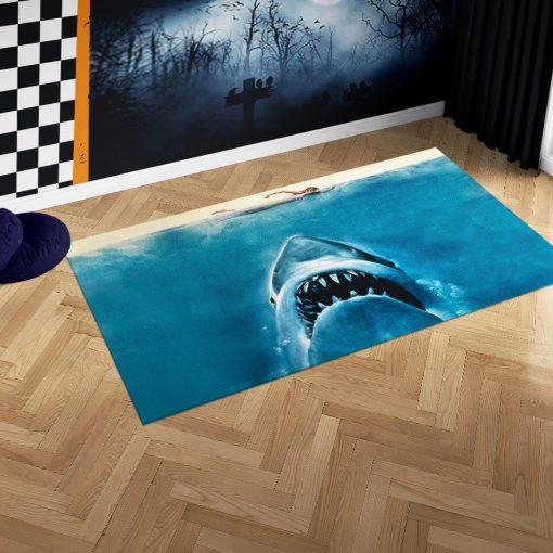 Gearhumans 3D Halloween Shark Custom Carpet - Image 2