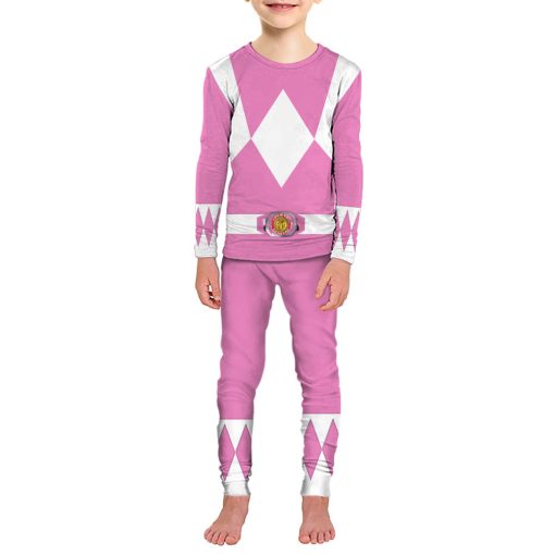 Gearhumans 3D Mighty Morphins Power Ranger Pink Custom Family Pajamas - Image 2