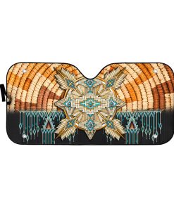 Gearhumans 3D Strong Native American Women Car Auto Sunshade