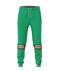 Gearhumans 3D Green Samurai Rangers Ninja Storm Custom Sweatpants