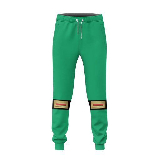 Gearhumans 3D Green Samurai Rangers Ninja Storm Custom Sweatpants