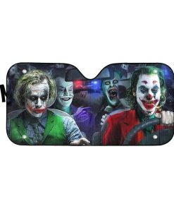Gearhumans 3D Halloween Clowns Custom Car Auto Sunshade
