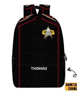 Gearhumans 3D S.T Picard 2020 Present Red Custom Name Backpack