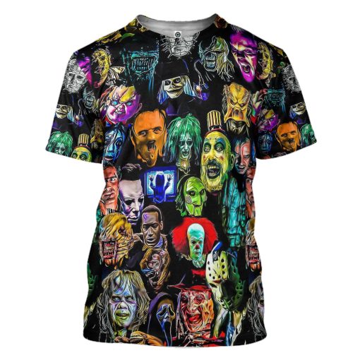 Gearhumans 3D Horror Collection Characters Custom Hoodie Tshirt Apparel - Image 3