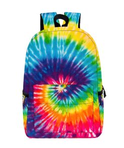 Gearhumans 3D Hippie Tie Dye Custom Backpack