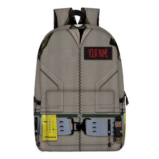 Gearhumans 3D Ghostbusters Custom Name Backpack