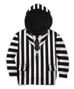 Gearhumans 3D Beetlejuice Halloween Cosplay Custom Kid Hoodie Tshirt Apparel