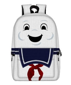 Gearhumans 3D Ghostbuster Stay Puft Marshmallow Man Custom Backpack