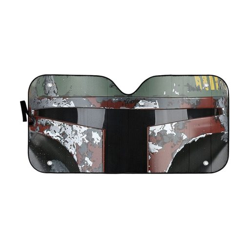 Gearhumans 3D S.W Boba Fett Custom Car Auto Sunshade
