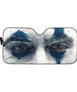 Gearhumans 3D Joker Face Paint Custom Car Auto Sunshade