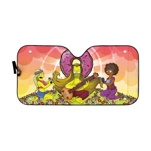 Gearhumans 3D Hippie Simpsons Custom Sunshade