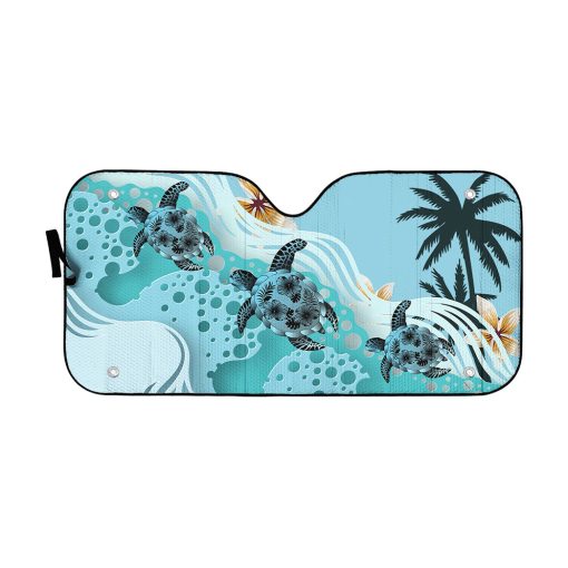 Gearhumans 3D Sea Turtle Hawaii Car Auto Sunshade