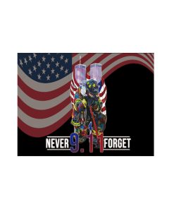 Gearhumans 3D Firefighter Patriot Day Never Forget Custom Yard Sign