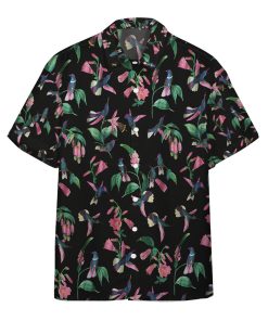 Gearhumans 3D Wild Hummingbird Tea Party Custom Hawaii Shirt