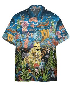 Gearhumans 3D Scuba Diving In The Deep Sea Custom Hawaii Shirt