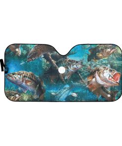 Gearhumans 3D Bass Fishing Custom Sunshade