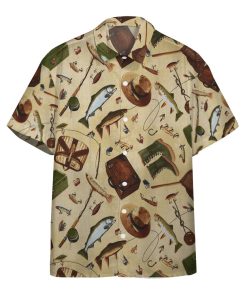 Gearhumans 3D Old Fishing Style Custom Hawaii Shirt