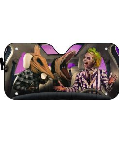 Gearhumans 3D Beetlejuice Custom Car Auto Sunshade