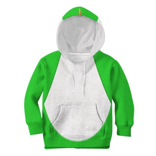 Gearhumans 3D Yoshi Costume Custom Kid Hoodie 7 Gearhumans 3D Yoshi Costume Custom Kid Hoodie - Image 7