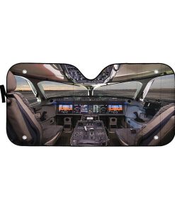 Gearhumans 3D Airbus Cockpit Custom Car Auto Sunshade