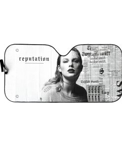 Gearhumans 3D Taylor Swift Reputation Custom Auto Car Sunshade