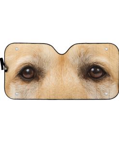 Gearhumans 3D Labrador Retriever Dog Eyes Custom Car Auto Sunshade