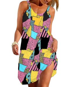 Gearhumans 3D Sally The Nightmare Before Christmas Custom Beach Dress
