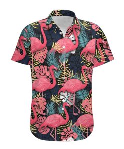 Gearhumans 3D Flamingo Hawaii Shirt
