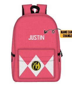 Gearhumans 3D Pink Mighty Morphin Power Ranger Custom Backpack