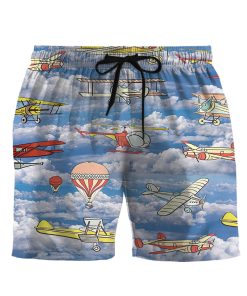 Gearhumans 3D Fly Away Planes Custom Men Shorts
