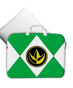 Gearhumans 3D Green Mighty Morphin Power Ranger Custom Laptop Bag