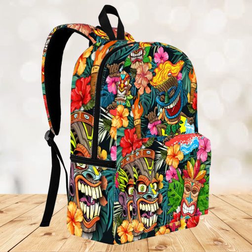 Gearhumans 3D Tiki Tiki Awesome Custom Backpack
