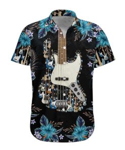Gearhumans 3D Bass Guitar Hawaii Shirt