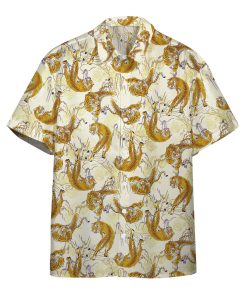 Gearhumans 3D Tiger Fancy Gold Custom Hawaii Shirt